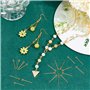 PH PandaHall 200pcs 20mm Clous Tête Ronde Broches de Tête en Laiton, 0.7 mm Broche à œil Ouvert pour la Fabrication Artisanale d