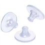 100 Pièces Boucles d'Oreilles en Caoutchouc Boucle d'Oreille Dos de Sécurité Clair