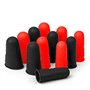 Hydream 12Pcs Protecteurs de Doigts en Silicone Anti-adhésif Protège Doigt Caps Couvertures pour Pistolet à Colle Chaude