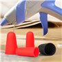Hydream 12Pcs Protecteurs de Doigts en Silicone Anti-adhésif Protège Doigt Caps Couvertures pour Pistolet à Colle Chaude, Adhési