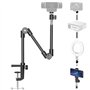 KDD Support de Caméra Webcam avec Porte Téléphone