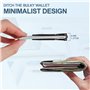 Phinus Lot de 2 pinces à billets Batman pour homme, pince à billets minimaliste en fibre de carbone, pince à billets pour factur