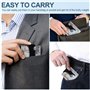 Phinus Lot de 2 pinces à billets Batman pour homme, pince à billets minimaliste en fibre de carbone, pince à billets pour factur