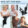 Phinus Lot de 2 pinces à billets Batman pour homme, pince à billets minimaliste en fibre de carbone, pince à billets pour factur