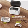 Nettoyeur à ultrasons pour bijoux, KECOOLKE 600 ml Nettoyant sonique avec minuterie numérique pour lunettes, bagues, pièces de m