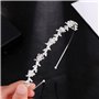 IERCZA Tiara de Mariée en Alliage Argenté, Couronne de Princesse pour Mariage, Fiançailles, Proms et Soirées, Accessoires de Coi