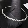 IERCZA Tiara de Mariée en Alliage Argenté, Couronne de Princesse pour Mariage, Fiançailles, Proms et Soirées, Accessoires de Coi