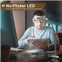 Lampe de Bureau, JKSWT Clip on Light Liseuse Ring Light LED avec 3 Modes de Couleur, 9 Variateur de Luminosité, 60 LED, 360 ° Co