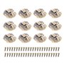 10pièces Fermetures vintage Loquet Serrure Fermoir Verrous vintage gaufrage Moraillon de 27 x 29mm pour des des boîtes à bijoux