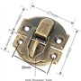 10pièces Fermetures vintage Loquet Serrure Fermoir Verrous vintage gaufrage Moraillon de 27 x 29mm pour des des boîtes à bijoux 