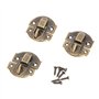 10pièces Fermetures vintage Loquet Serrure Fermoir Verrous vintage gaufrage Moraillon de 27 x 29mm pour des des boîtes à bijoux 