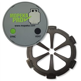 MOPEKA PRO Bouteilles de gaz Indicateur de niveau Bluetooth avec cadre adhésif