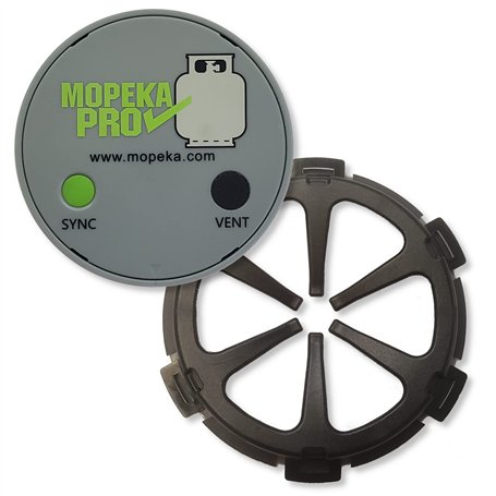 MOPEKA PRO Bouteilles de gaz Indicateur de niveau Bluetooth avec cadre adhésif