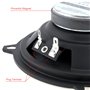 ePathChina® Lot de 2 Haut-parleurs coaxiaux 2 Voies 60 W pour Voiture HiFi Gamme complète Fréquence Sensibilité Puissance (12,7 