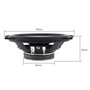 ePathChina® Lot de 2 Haut-parleurs coaxiaux 2 Voies 60 W pour Voiture HiFi Gamme complète Fréquence Sensibilité Puissance (12,7 