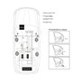 ePathChina® Lot de 2 Haut-parleurs coaxiaux 2 Voies 60 W pour Voiture HiFi Gamme complète Fréquence Sensibilité Puissance (12,7 
