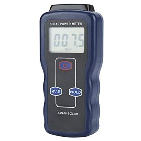 SM206 Compteur d'Énergie Solaire Numérique Testeur d'Insolation d'Énergie de Rayonnement Solaire Instrument d'Essai de Mesure
