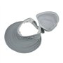 QCHOMEE Femme Chapeau de Soleil Réglable Casquette Visière Pliable Large Bord Protection Solaire Respirant Cap été UPF 50+ Anti-