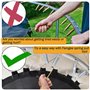 Famgee Lot de 2 outils de traction pour trampoline avec crochet en T pour installation de ressort et démontage
