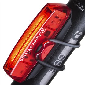 Apace Vision Éclairage pour Vélo USB Rechargeable - Lampe Arrière LED pour Vélo - Lampe Arrière Rouge Ultra Lumineuse et Facile