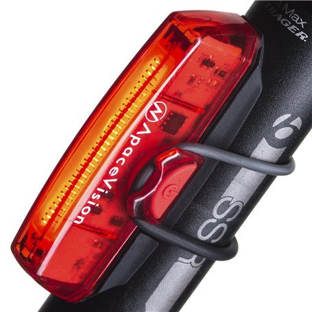 Apace Vision Éclairage pour Vélo USB Rechargeable - Lampe Arrière LED pour Vélo - Lampe Arrière Rouge Ultra Lumineuse et Facile