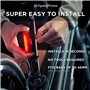 Apace Vision Éclairage pour Vélo USB Rechargeable - Lampe Arrière LED pour Vélo - Lampe Arrière Rouge Ultra Lumineuse et Facile 