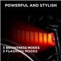 Apace Vision Éclairage pour Vélo USB Rechargeable - Lampe Arrière LED pour Vélo - Lampe Arrière Rouge Ultra Lumineuse et Facile 