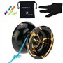 Authentique Magic Yoyo Pro Yo-yos N11 Yo Yo irréprochable avec Sac de Jouet en Aluminium à 12 Cordes pour Enfant Adultes