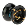 Authentique Magic Yoyo Pro Yo-yos N11 Yo Yo irréprochable avec Sac de Jouet en Aluminium à 12 Cordes pour Enfant Adultes, Noir e