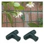 EMSea 30pcs Clip de Clôture Murale Fixation, Kit avec Vis d'ancrage pour Cadre de Fil du Poulet