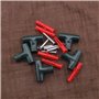 EMSea 30pcs Clip de Clôture Murale Fixation, Kit avec Vis d'ancrage pour Cadre de Fil du Poulet