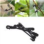 EMSea 100pcs Plante Clips, Attachés Pinces, Crochets Plastique pour Fruits Raisin Vigne Fixation Outils de Jardinage