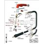 RIVERWELD Électrode au plasma PR0110 Pointe au plasma 0.8 PD0116-08 Guide d'écart CV0010 Chapeau de retenue de buse extérieure P