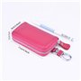 iSuperb® Étui à clés en Cuir Porte-Cartes Porte-Monnaie Porte-Monnaie Sac à Poche Sécurité avec Crochet Clip 11x6x2.5cm (café)