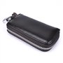 iSuperb® Étui à clés en Cuir Porte-Cartes Porte-Monnaie Porte-Monnaie Sac à Poche Sécurité avec Crochet Clip 11x6x2.5cm (café)