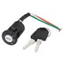 sourcingmap électrique Moto Scooters 3 fils De/Hors/de Contacteur D'allumage Cadenas w. 2 Clés