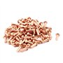 sourcing map 100pcs rivets solides attaches 1/8 "x 5/16" tête ronde en cuivre