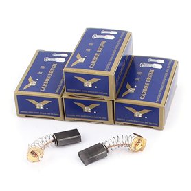 sourcing map Balais de charbon moteur Électrique Foreuse Électroportatif Outil 16mm x 10mm x 5mm 5 paire
