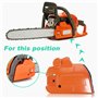 Couvercle d'embrayage de frein Kit pour Husqvarna 445 450 avec tambour d'embrayage .325 "7T, engrenage à vis sans fin, filtre à 