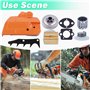 Couvercle d'embrayage de frein Kit pour Husqvarna 445 450 avec tambour d'embrayage .325 "7T, engrenage à vis sans fin, filtre à 