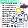 Adefol Cylindre Carter Joint de Silencieux Joint Huile Roulement à Billes de Vilebrequin Kit pour Husqvarna 362 365 371 372 372X