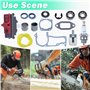 Adefol Cylindre Carter Joint de Silencieux Joint Huile Roulement à Billes de Vilebrequin Kit pour Husqvarna 362 365 371 372 372X