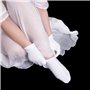 2 Paires Chaussettes Hydratantes Spa Hydratant Chaussettes Chaussettes en Gel de Siliconepour Peau Dure Sèche et Craquelée, Blan