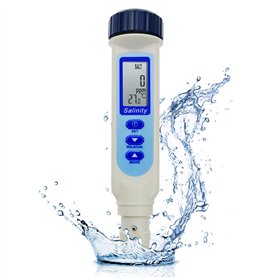 Type De Stylo Compteur De Salinité Et De Temp. Unités De Mesure Tout-en-1 Testeur De Qualité ATC NaCl