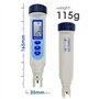 Type De Stylo Compteur De Salinité Et De Temp. Unités De Mesure Tout-en-1 Testeur De Qualité ATC NaCl, 100 Ppt / 9999 Ppm / 10% 