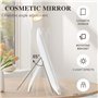 RISVOWO Miroir de Maquillage avec lumières, Miroir cosmétique de Maquillage éclairé Portable, éclairage 3 Couleurs, Miroir cosmé
