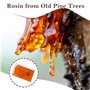 4PCS Colophane Violon, ELEPRUC Naturelle Résine pour Violon, Rosin pour Violon, Colophane Violoncelle, Transparente de Faible Po