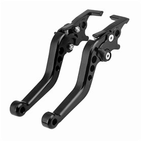 Keenso 1 Paire Levier de Frein à Disque Universel en Alliage d'Aluminium Levier d'Embrayage et de Frein de Moto Poignée de Levie