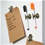 MATANA 12 Pinces Aimant Frigo, Clips Bulldog Magnétiques, Aimants Puissant - Super Fort & Solide - Tableau Blanc & Tableau Magné