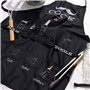 BRAMBLE Tablier BBQ Drôle pour Hommes, Tablier de Barbecue avec Capuche, 7 Poches & Décapsuleur Inclus - Cadeau Original Rigolo 